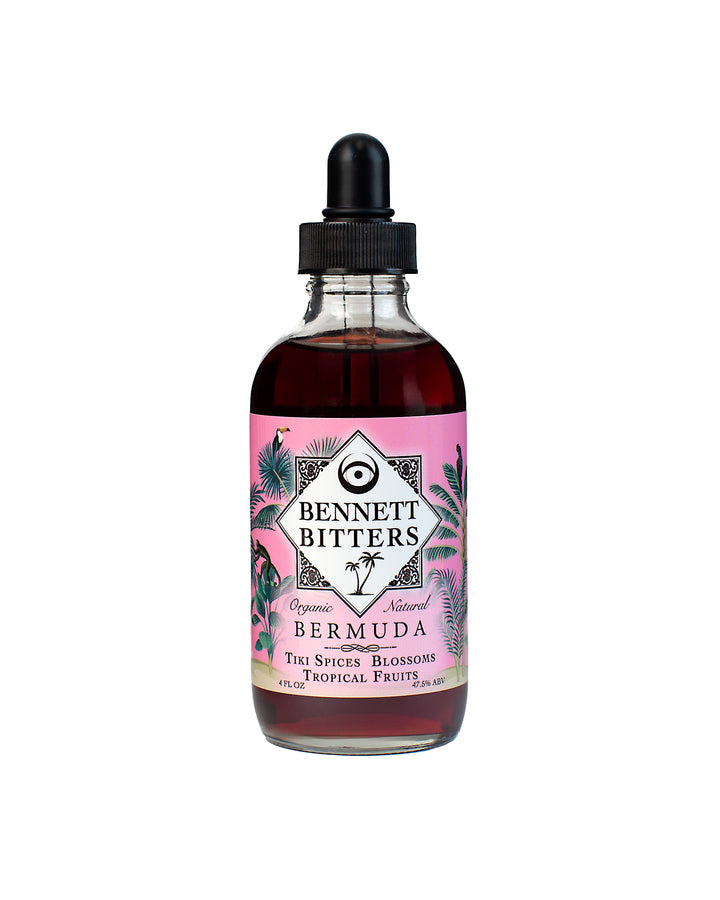 Front label of 4 oz bottle of Bermuda Bitters.